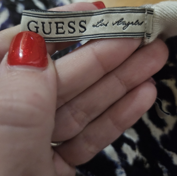 Guess Los Angeles cheetah animal print dress XS very stretchy crisscross back - Picture 6 of 6
